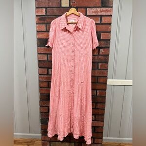 HATCH the Nines Button Down Maxi Shirt Dress